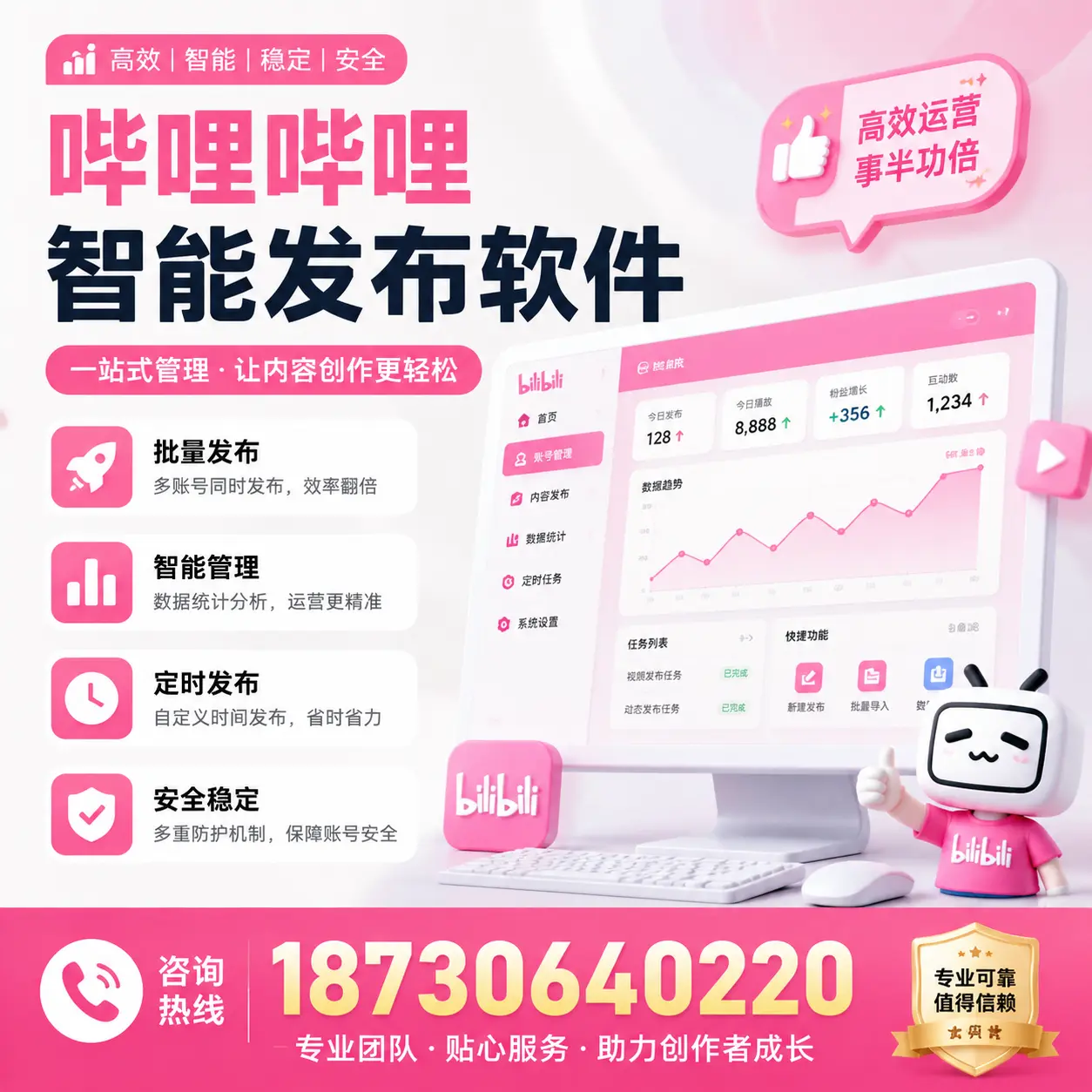 如何评估哔哩哔哩智能发布软件的ROI？重庆城区 企业必读